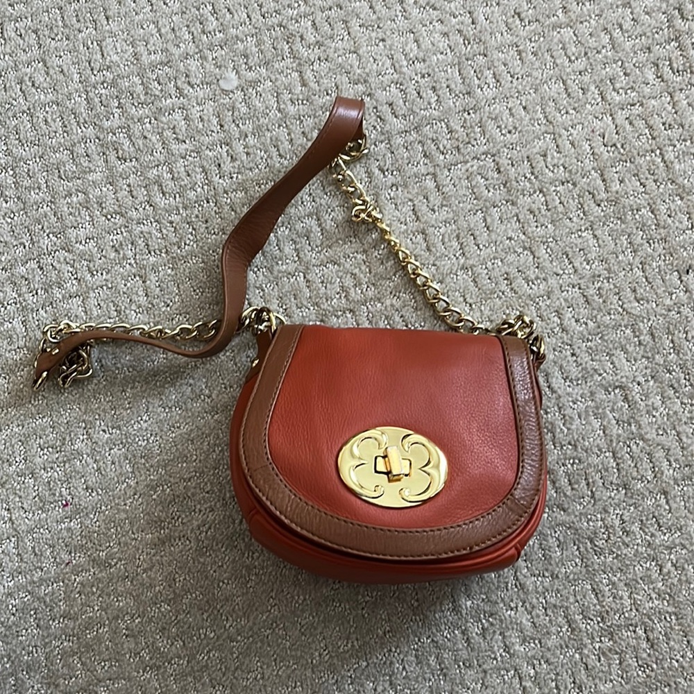 Orange Leather Crossbody bag- do not have